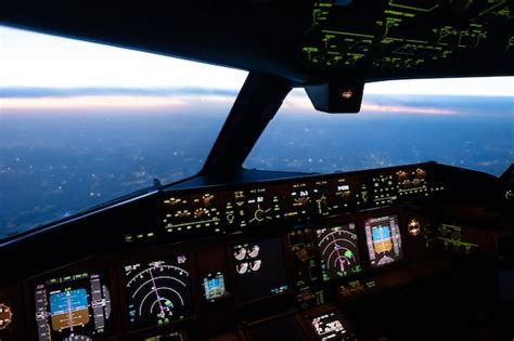 Premium Photo | Interior airplane cockpit