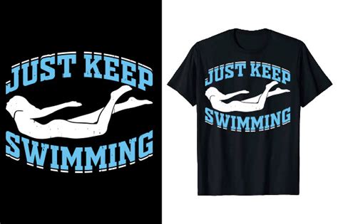 Vintage Swimmer Swimming T Shirt Design Graphic By Tee Expert