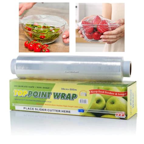 Top Point Cm X M Plastic Food Wrap Cling Film Gulungan Plastik