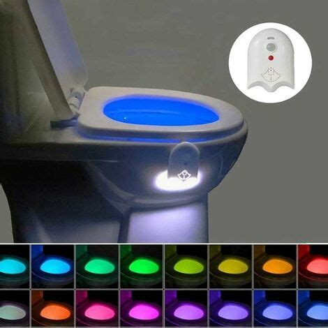 Mouvement Si Ge De Toilette Veilleuse Couleurs R Tro Clairage Usb