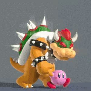 Walking Kirby GIF - Walking Kirby Bowser - Discover & Share GIFs