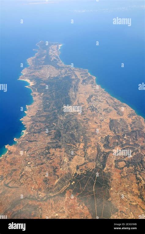 Cyprus Turkish Side Aerial View Stock Photo Alamy