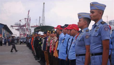 Pastikan Kesiapan Kapal Untuk Mudik Ksop Banjarmasin Gelar Apel