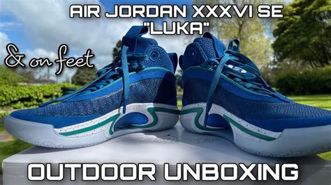 Unboxing Air Jordan Xxxvi Se Luka Global Game On Feet Youtube