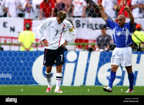 Soccer - FIFA World Cup 2002 - Quarter Final - England v Brazil Stock Photo - Alamy