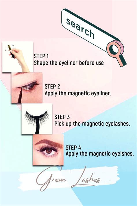 Steps How To Use The Magnetic Eyelash Magnetic Eyelashes Eyelashes