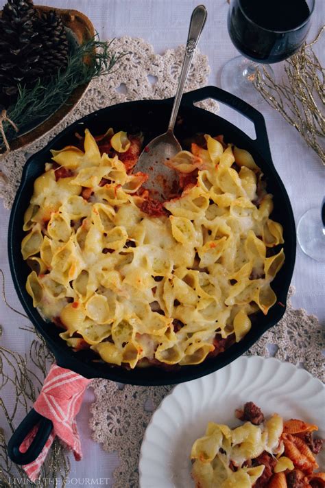 Christmas Eve Pasta Casserole - Living The Gourmet