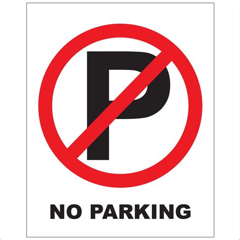 NO PARKING SIGN BOARD RIDIG PVC 400X500X0 5MM Shopee Malaysia