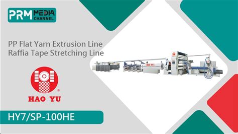 PP Flat Yarn Extrusion Line Raffia Tape Stretching Line PlantHAO YU