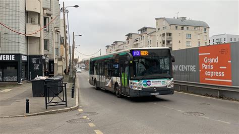 Bus 110 Citelis 12 à la Gare de Champigny Centre YouTube