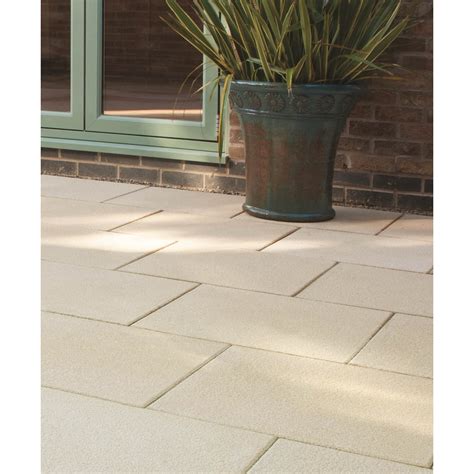 Bandm Textured Grey Paving Stone 450 X 450mm 291497 Bandm