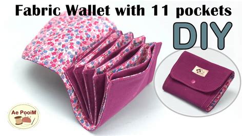 Very Easy Making Fabric Wallet With Pockets Fabric Wallet Wallet