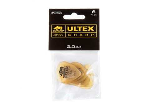 Dunlop ULTEX SHARP PICK 2 0MM 6 pack indisponível