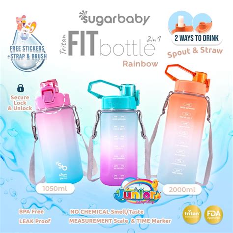 Jual Sugar Baby Tritan Fit Bottle In Rainbow Ml Botol Minum