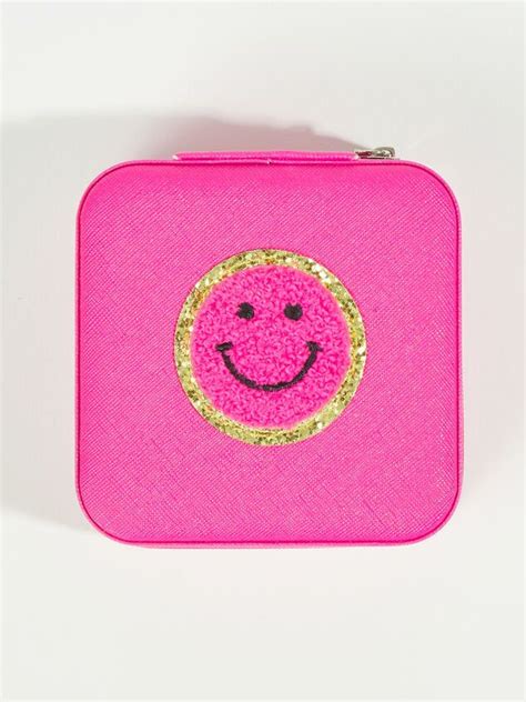 Smiley Face Jewelry Box Altar D State Travel Jewelry Case Travel