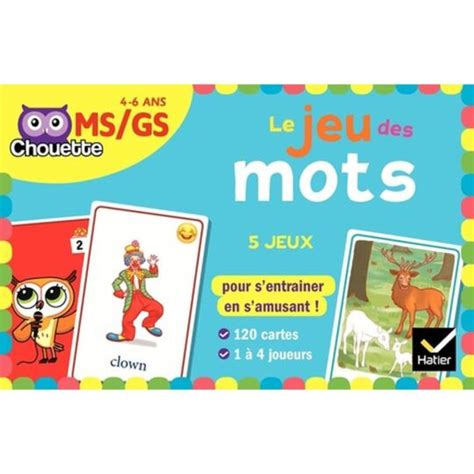 Livre Le Jeu Des Mots Ms Gs Le Livre Prix Carrefour