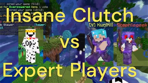 Insane Clutchvs Expert Teaming Players EggWars CubeCraft Minecraft