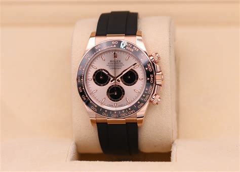 Rolex Daytona Rose Gold Sundust Dial Oysterflex 126515LN 2024