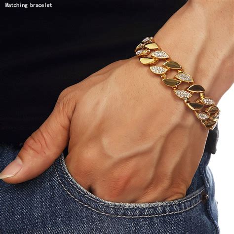 Discount High Quality K Solid Gold Plated Miami Cuban Link Shiny