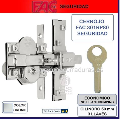 Cerrojo Fac Seguridad Rp Cromado