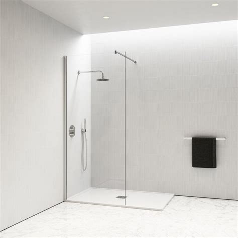 Modular Complete Walk In Shower Enclosure Chrome Kit A Lusso