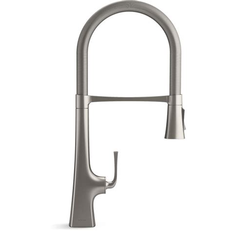 Kohler Graze Single Handle Semi Professional Kitchen Sink Faucet With