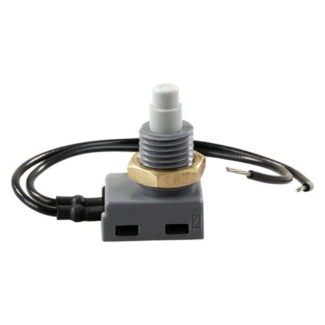 JR Products® 13985 - 12V Push Button On/Off Switch