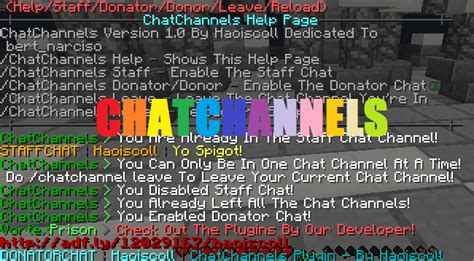 Chatchannels Skript Free Spigotmc High Performance Minecraft