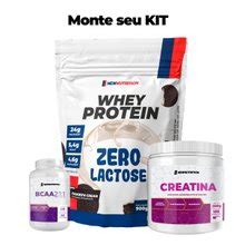 Kit Zero Lactose Hipertrofia Wpc Creatina Bcaa