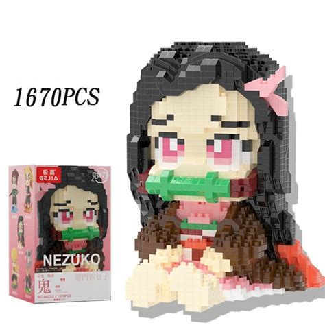 Demon Anime Blocks Slayer Kamado Tanjirou Nezuko Agatsuma Zenitsu Rengoku Building Toys And Blocks