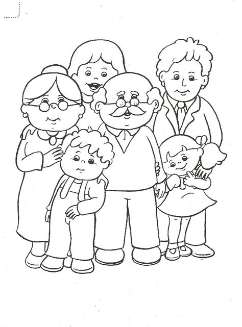 Dibujos De Familia Extensa Para Colorear Images And Photos Finder