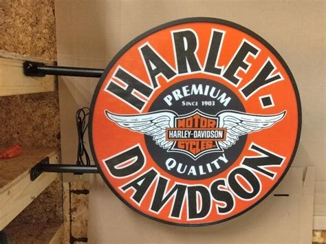 Harley Davidson Led Light Box Harley Sign Motorcycle Signs