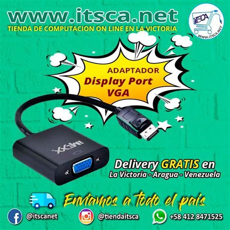 Itsca Its C A Adaptador Display Port A Vga