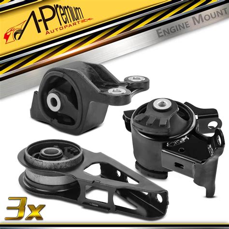 3x Front Rear Engine Motor Mount For Honda Fit 2007 2008 L4 1 5L