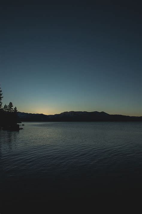 HD wallpaper: united states, lake tahoe, sunset, mountains, hills ...