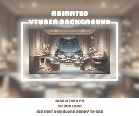 Visual Novel V Tuber Background Animated Background Stream Overlay