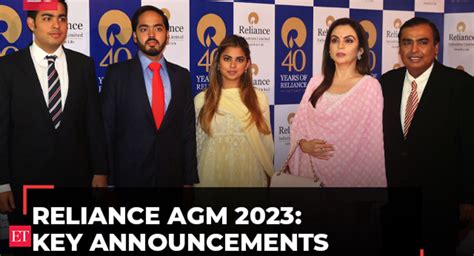 Reliance Industries Ril Agm Key Announcements And Takeaways From