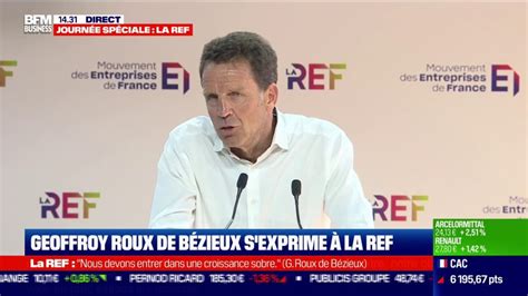 Geoffroy Roux de Bézieux Je vous en prie Évitons les mesures