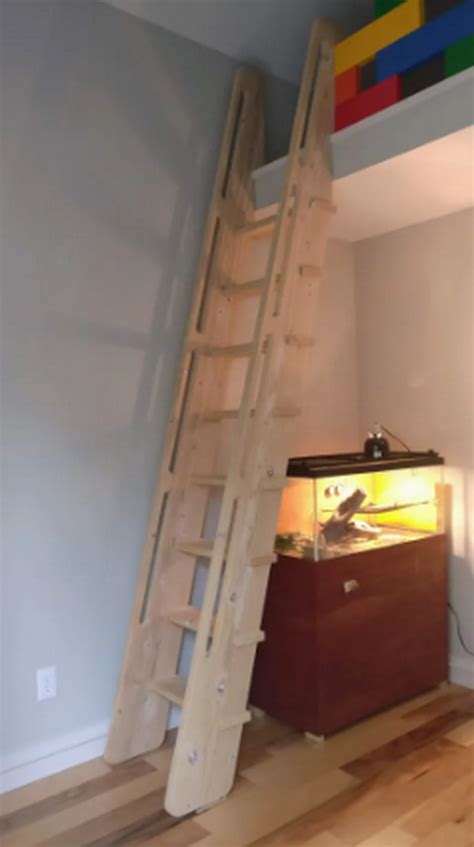 Diy Loft Ladder Plans For Small Spaces Diyncrafty