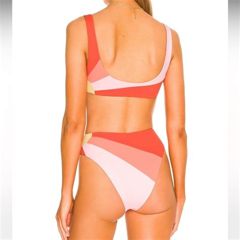 L Space Swim Lizzie Sunburst Bikini Set Lspace Nwt Med Poshmark