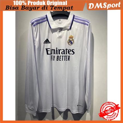 Jual Jersey Bola Home Real Madrid Longsleeve Grade Original