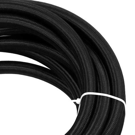 Lokocar An Ptfe An E Fuel Line Hose Nylon Braided Ft Black