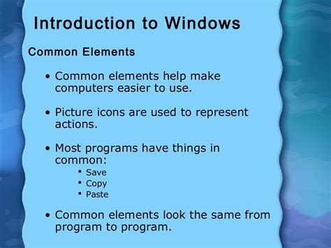 Introduction To Windows