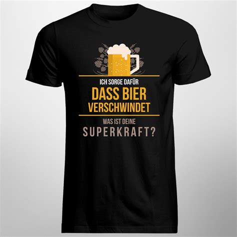 Lustige Bier T Shirts Bierkenner Geschenk Ich sorge dafür dass Bier