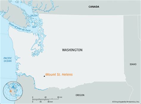 Mt St Helens On Us Map Cristy Claudetta