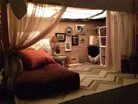 Under The Bed Blanket Fort For The Dorm Dorm Decor Cozy Room Decor