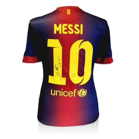 Lionel Messi Signed Barcelona Shirt - 2012-2013 - Genuine Signed Sports ...