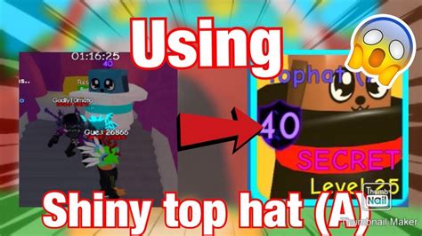 Roblox Bgs Using Shiny Top Hat A And Trading With Schizelpops Bubble