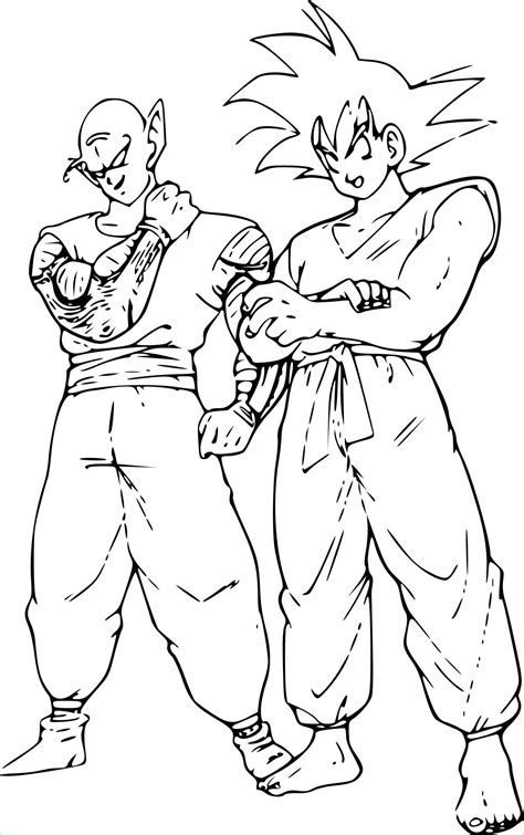 Cool De Dessin De Dragon Ball Z Sangoku Et Vegeta Photos Coloriage