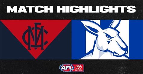 Highlights Melbourne V North Melbourne